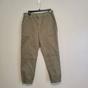 Michael Stars Cargo Jogger Pants Size Medium Olive Green